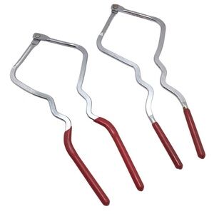 (2) Vintage EKCO USA Jar Wrench Opener 8.5” Red Handle Can & Jar Lid Tool